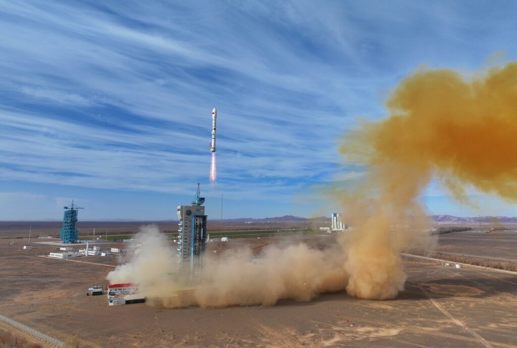 China Launches Three New Satellites into Space