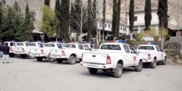 G-B receives 25 vehicles from Chinese govt for CPEC