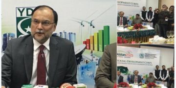 Work on two mega hydropower projects underway in KP: Ahsan Iqbal