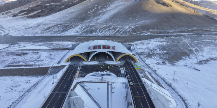World’s Longest Expressway Tunnel Opens in Xinjiang