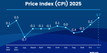 China’s CPI up 0.7% in November