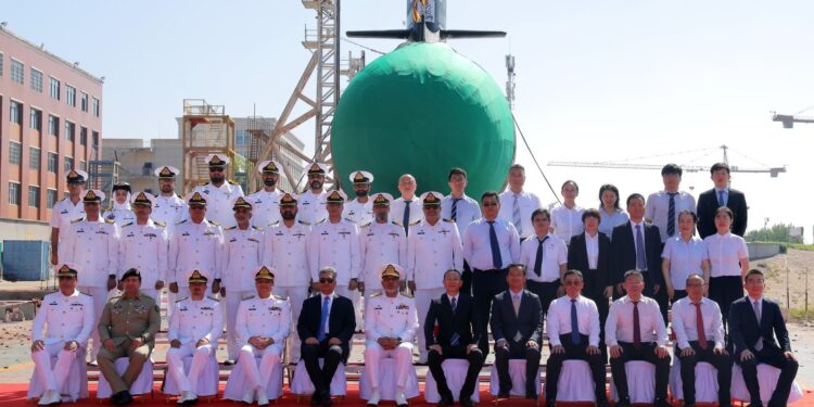 Launching Ceremony of Pakistan Navy’s Third Hangor-Class Submarine PNS-M Mangro Held in China