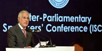 DPM Ishaq Dar addresses Inter-Parliamentary Speakers’ Conference in Islamabad