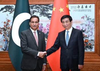 Speaker of National Assembly of Pakistan meets with Wang Huning to Boost Strategic China-Pakistan Partnership