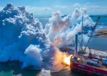 China’s first reusable liquid rocket test offshore platform set for operation