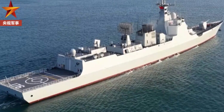 PLA Navy Commissions New Type 052D Destroyer with Advanced Combat Capabilities