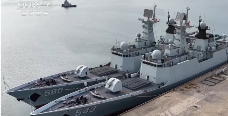 New variant of Type 054A frigate in service with PLA Navy, features larger gun, extended flight deck: official media