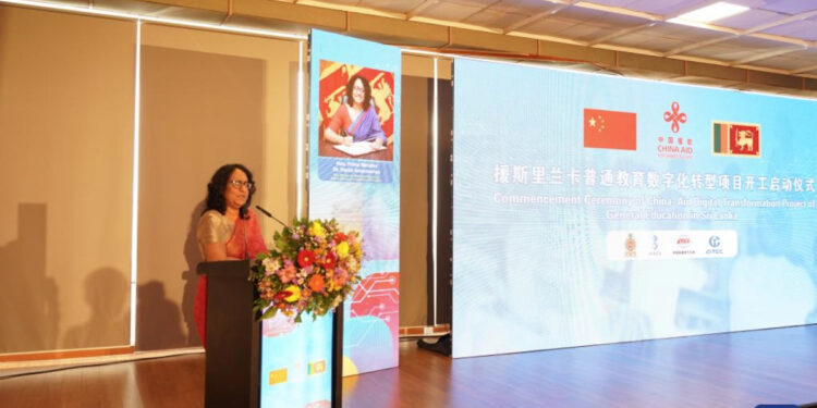 China, Sri Lanka Launch Digital Transformation Project for General Education