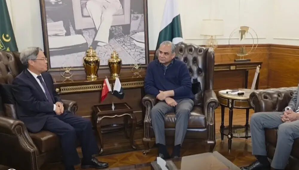 Federal Interior Minister Mohsin Naqvi holds an important meeting with Chinese Ambassador Jiang Zaidong