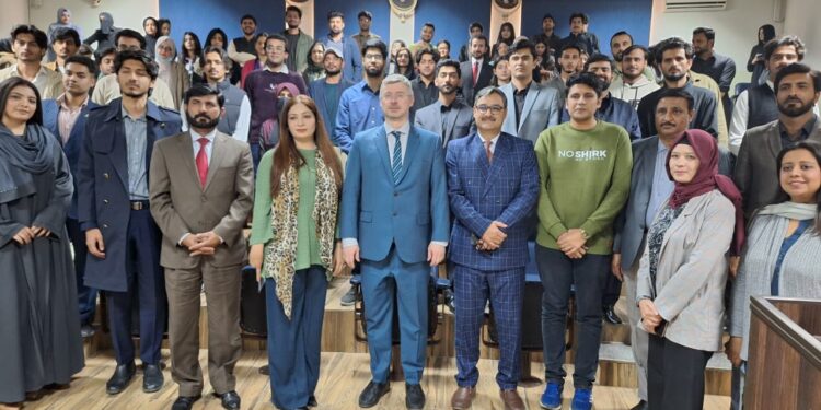 Ambassador Albert P. Khorev Delivers Lecture on Russia-Pakistan Relations at Bahria University