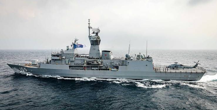 PLA tracks Australian warship throughout transit of Taiwan Straits: military source