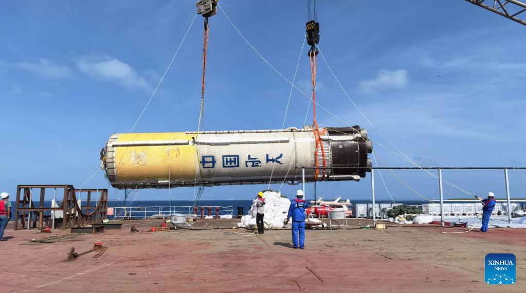 China retrieves Long March-10 first-stage booster in historic maritime recovery mission