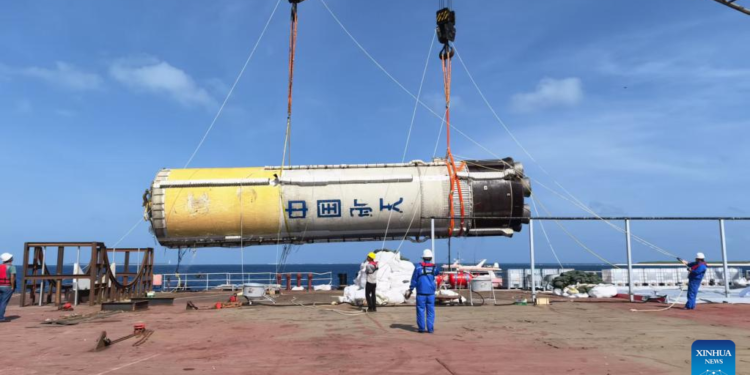China retrieves Long March-10 first-stage booster in historic maritime recovery mission
