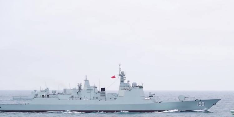 PLA Navy’s new Type 052D destroyer conducts maiden training with newly debuted Type 055 destroyer, official media reports show