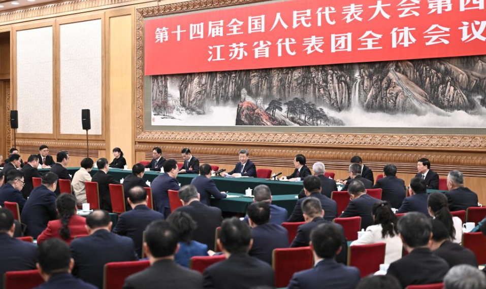 Xi takes part in deliberation at annual national legislative session