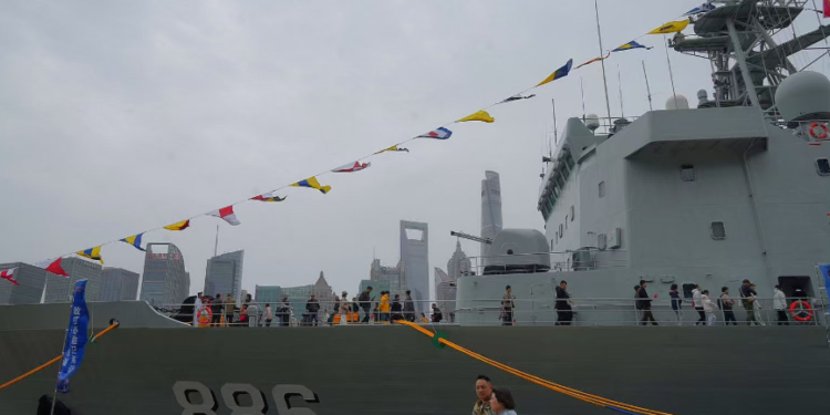 ‘Feel deeply gratified and proud’: People in Shanghai participate in open-ship events marking PLA Navy’s 77th anniversary