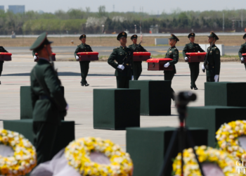 Heroes’ homecoming: Y-20B carrying CPV martyr remains lands in Shenyang; accorded highest honor of water salute