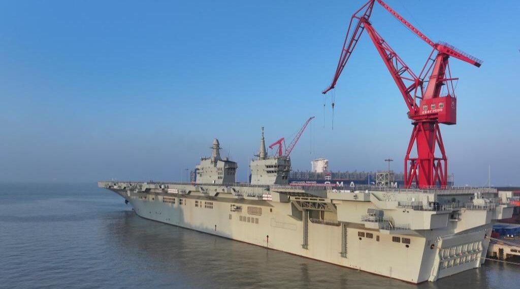 China’s first Type 076 assault ship Sichuan sails to South China Sea for routine drills