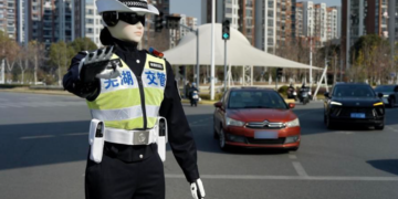 China’s robot police patrol cities during Labor Day holiday, signaling AI-powered urban governance