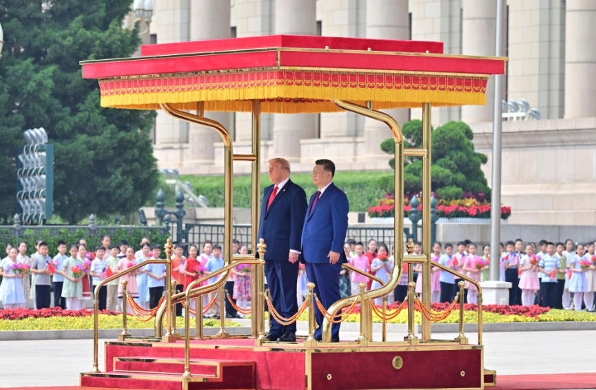 Xi Holds Welcome Ceremony for Trump in Beijing, Says 2026 to Be “Historic, Landmark Year” for China–US Relations