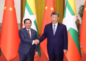 Chinese president holds talks with Myanmar counterpart