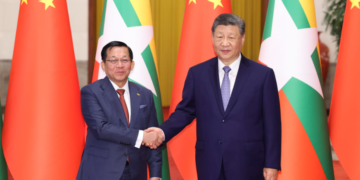 Chinese president holds talks with Myanmar counterpart