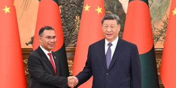 Xi meets Bangladeshi PM