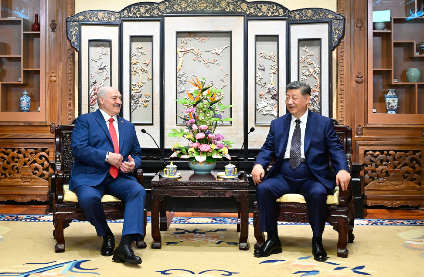 Xi meets Belarusian president Lukashenko in Beijing