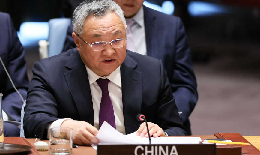 Chinese envoy to UN hits out at Israel’s continued military occupation of Gaza, urges all relevant parties to comply with ceasefire agreement