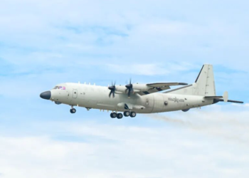 Y-9 anti-submarine aircraft debuts with upgrades in S.China Sea exercise following 2025 military parade display