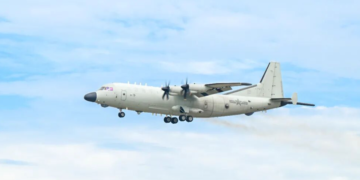 Y-9 anti-submarine aircraft debuts with upgrades in S.China Sea exercise following 2025 military parade display