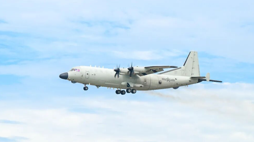 Y-9 anti-submarine aircraft debuts with upgrades in S.China Sea exercise following 2025 military parade display