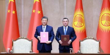 Xi holds talks with Kyrgyz president